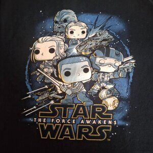 T Shirt Star Wars The Force Awakens Funko Pop! Tees Adult Size 2XL XXL